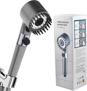 pommeau de douche Version trois jets avec arrêt d'eau