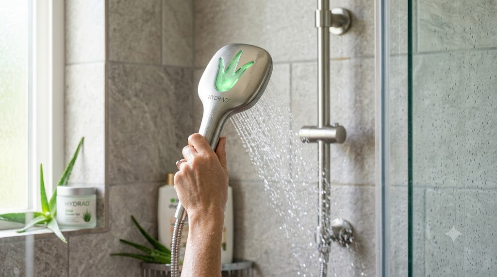 Hydrao Aloé pommeau filtrant connecté made in France