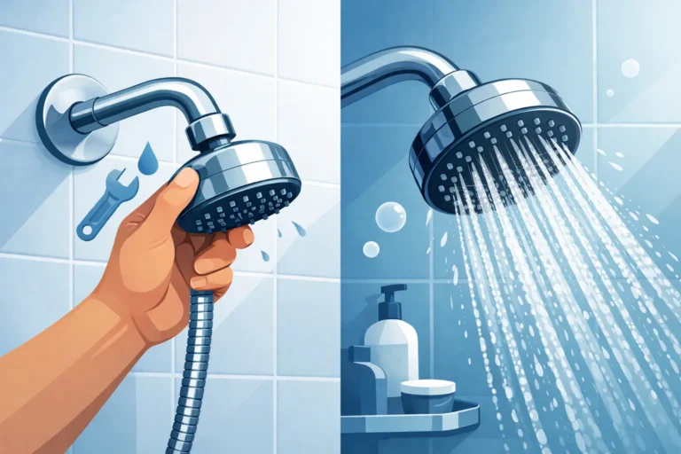 Installer un pommeau de douche haute pression