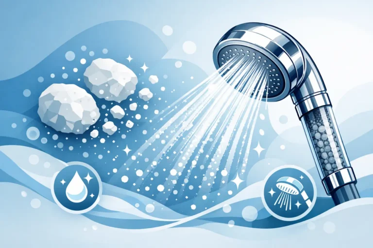 Pommeau de douche haute pression anti calcaire
