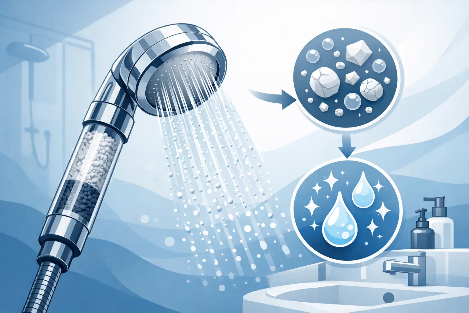 Test douchette filtrante eau calcaire fiable
