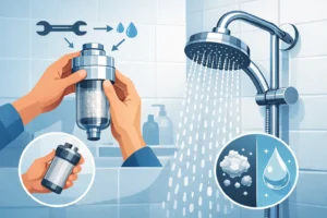 Comment installer un filtre douche calcaire