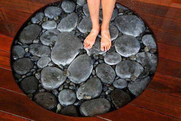 Tapis de douche en pierre (diatomite)
