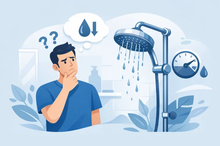 Pourquoi ma douche manque de pression ?