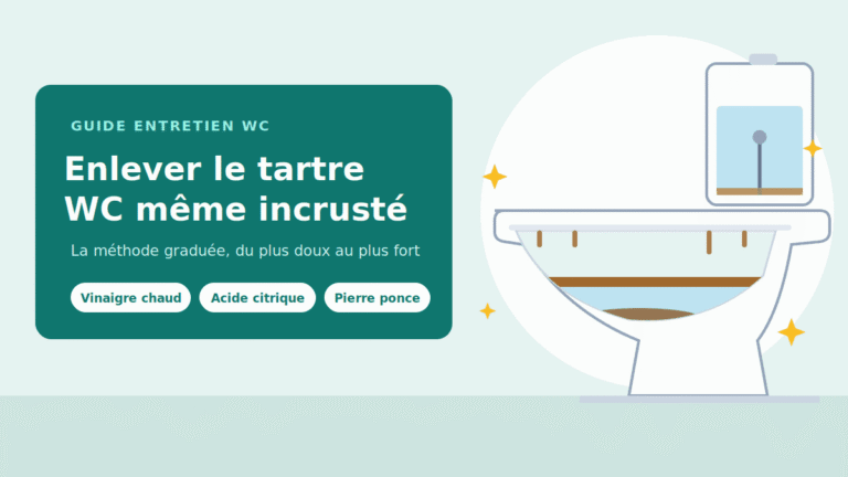 Enlever le tartre WC même très incrusté : la méthode graduée