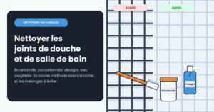 Comment nettoyer les joints de douche et de salle de bain (méthodes naturelles)