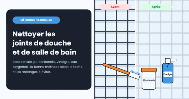 Comment nettoyer les joints de douche et de salle de bain (méthodes naturelles)