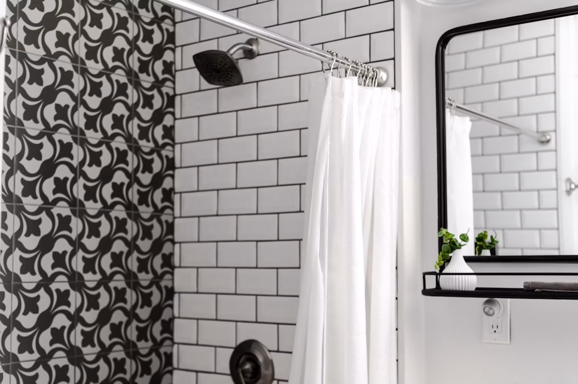 Rideau de douche .