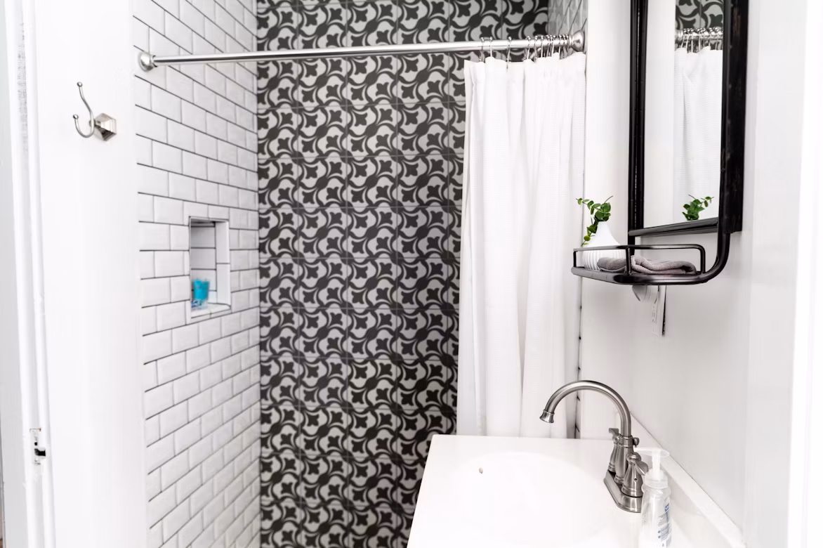 Rideau de douche .