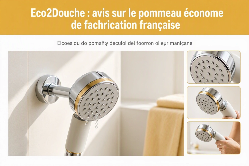 Eco2Douche : avis sur le pommeau économe de fabrication française