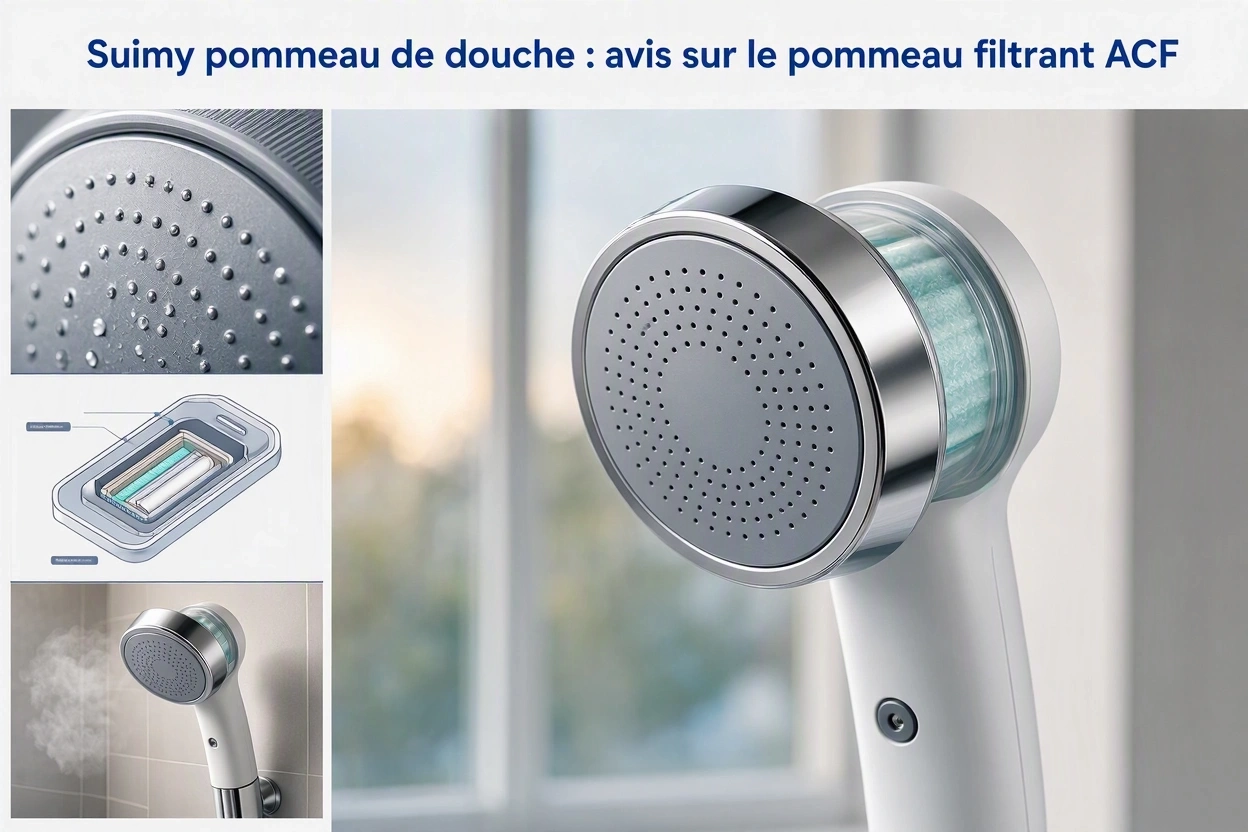 Suimy pommeau de douche : avis sur le pommeau filtrant ACF