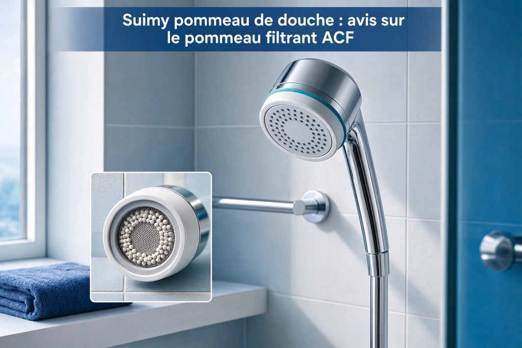 Suimy pommeau de douche : avis sur le pommeau filtrant ACF