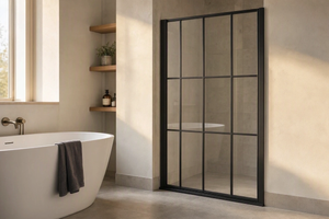 Paroi de douche noire style atelier : modèles, prix et erreurs à éviter