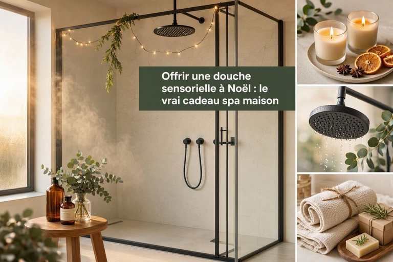 Offrir une douche sensorielle à Noël : le vrai cadeau spa maison