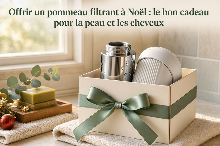 Offrir un pommeau filtrant à Noël : le bon cadeau pour la peau et les cheveux