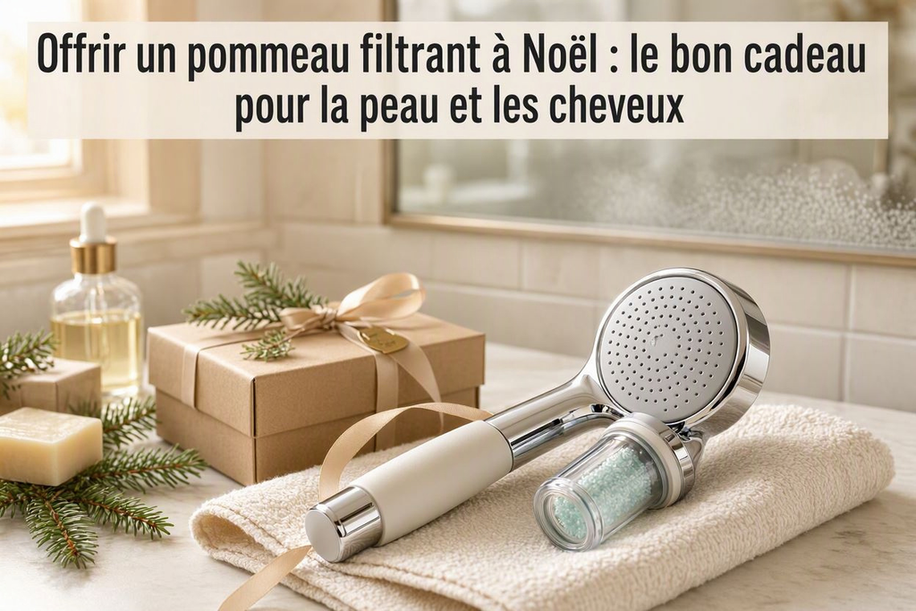 Offrir un pommeau filtrant à Noël : le bon cadeau pour la peau et les cheveux