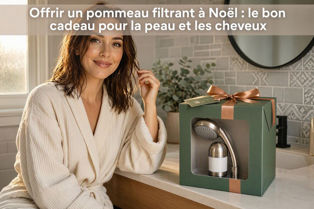 Offrir un pommeau filtrant à Noël : le bon cadeau pour la peau et les cheveux