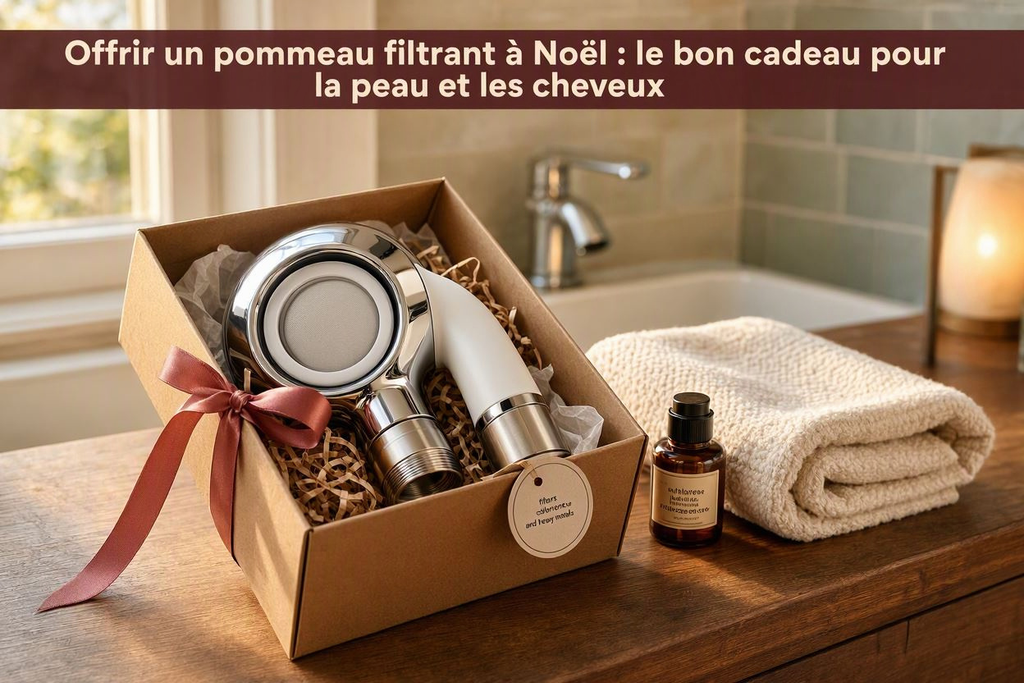 Offrir un pommeau filtrant à Noël : le bon cadeau pour la peau et les cheveux