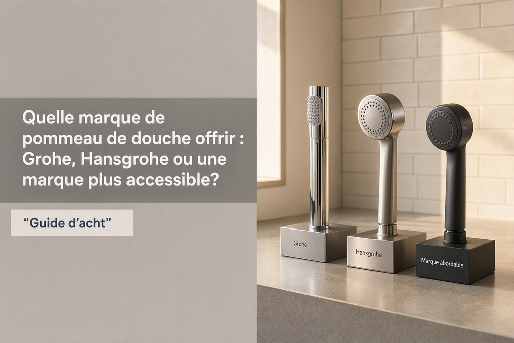 Quelle marque de pommeau de douche offrir : Grohe, Hansgrohe ou une marque plus accessible?