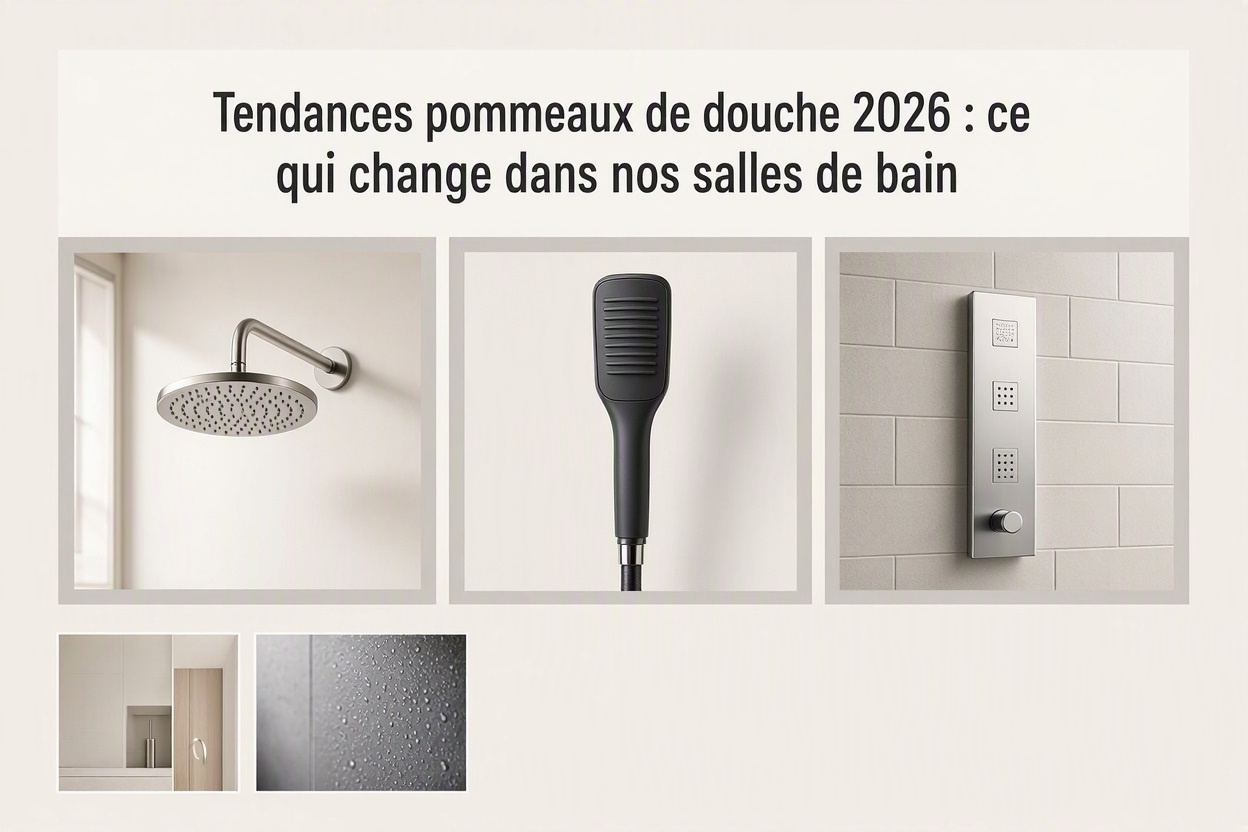 Tendances pommeaux de douche 2026 : ce qui change dans nos salles de bain