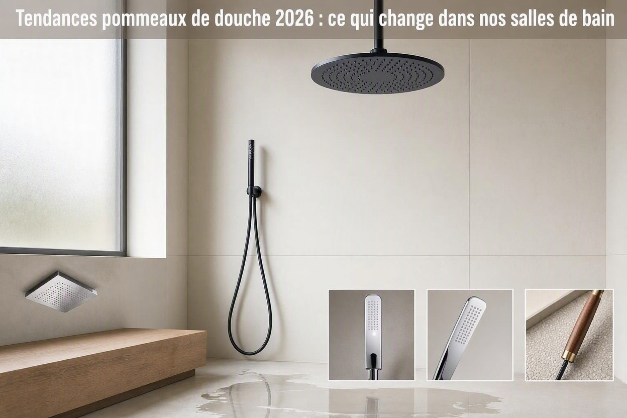 Tendances pommeaux de douche 2026 : ce qui change dans nos salles de bain