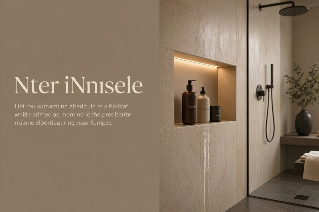 Niche de douche encastrée : dimensions, matériaux, éclairage LED