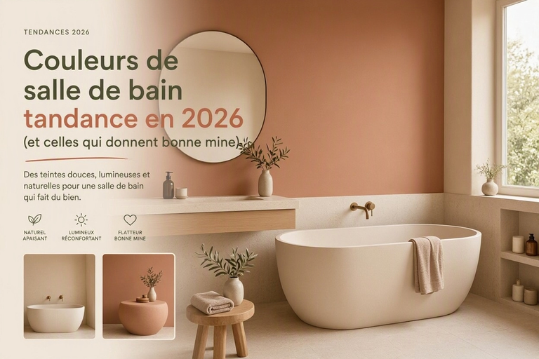Couleurs de salle de bain tendance en 2026
