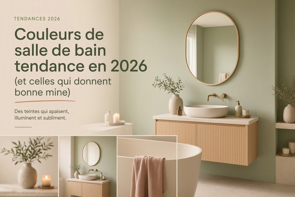 Couleurs de salle de bain tendance en 2026