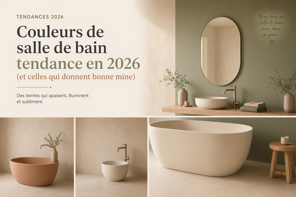 Couleurs de salle de bain tendance en 2026