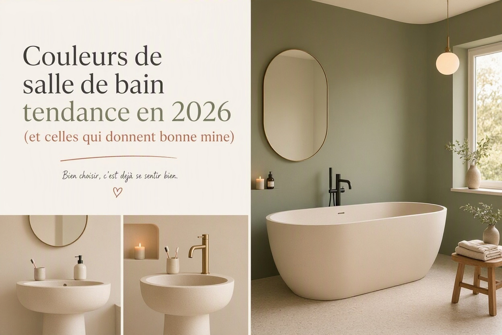 Couleurs de salle de bain tendance en 2026