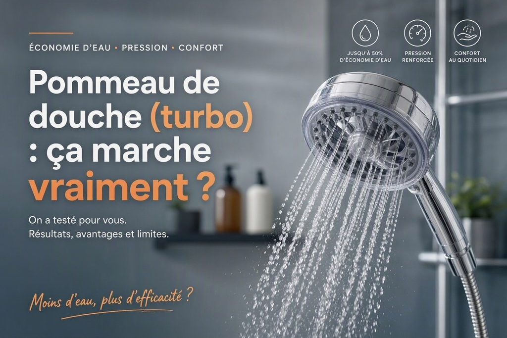 Pommeau de douche à hélice (turbo) : ça marche vraiment?