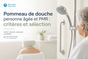 Pommeau de douche personne âgée et PMR : critères et sélection