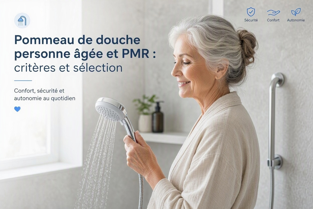 Pommeau de douche personne âgée et PMR : critères et sélection