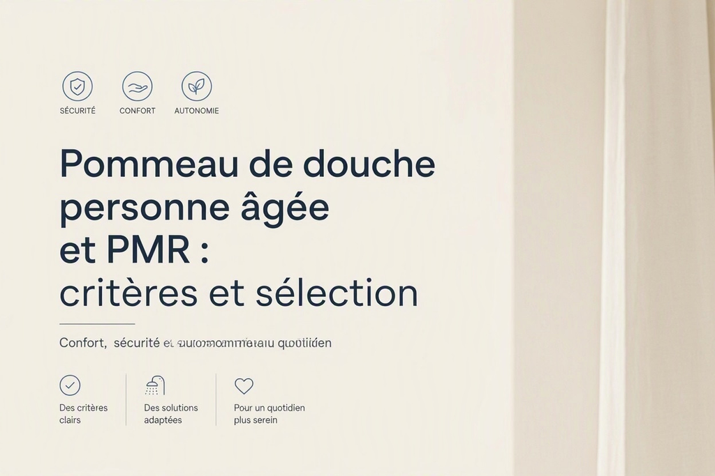 Pommeau de douche personne âgée et PMR : critères et sélection