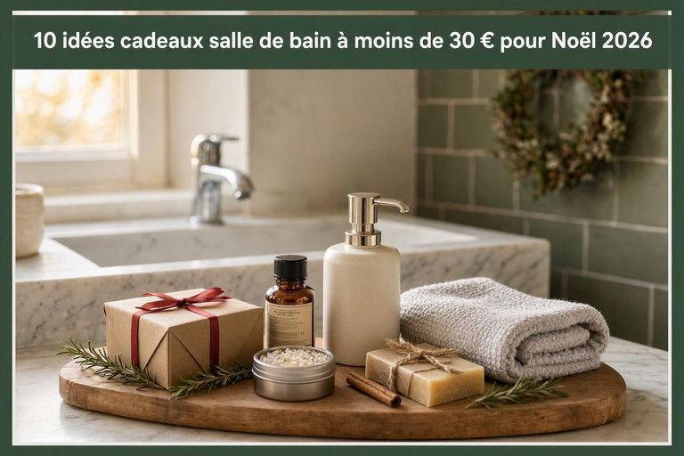 10 idées cadeaux salle de bain à moins de 30 € pour Noël 2026