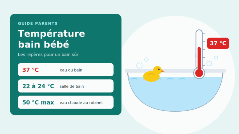Température bain bébé : le guide complet pour un bain sûr
